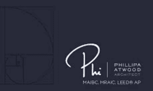 Screenshot of website